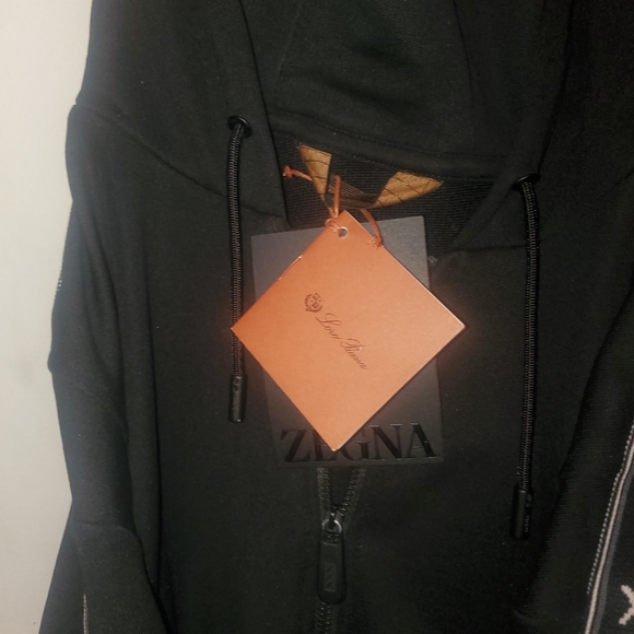 Zegna hoodie medium size black and grey - Picture 5 of 6